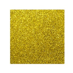 Gold  Glitter Small Satin Scarf (square) by snowwhitegirl