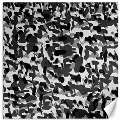 Grey Camo Canvas 16  X 16   by snowwhitegirl