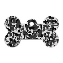 Grey Camo Dog Tag Bone (two Sides) by snowwhitegirl