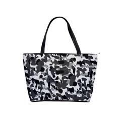 Grey Camo Classic Shoulder Handbag by snowwhitegirl