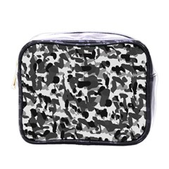 Grey Camo Mini Toiletries Bag (one Side) by snowwhitegirl