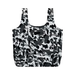 Grey Camo Full Print Recycle Bag (m) by snowwhitegirl