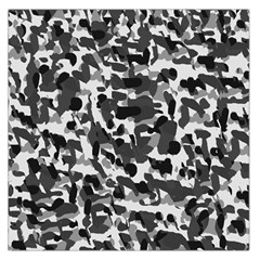 Grey Camo Large Satin Scarf (square) by snowwhitegirl