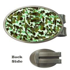 Brownish Green Camo Money Clips (oval)  by snowwhitegirl