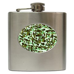 Brownish Green Camo Hip Flask (6 Oz) by snowwhitegirl