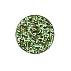 Brownish Green Camo Hat Clip Ball Marker (4 Pack) by snowwhitegirl