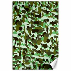 Brownish Green Camo Canvas 24  X 36  by snowwhitegirl