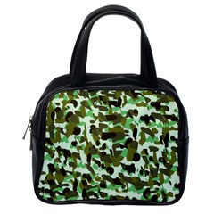 Brownish Green Camo Classic Handbag (one Side) by snowwhitegirl