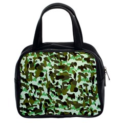 Brownish Green Camo Classic Handbag (two Sides) by snowwhitegirl