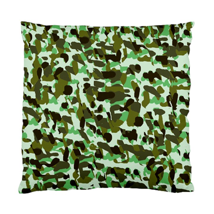 Brownish Green Camo Standard Cushion Case (Two Sides)