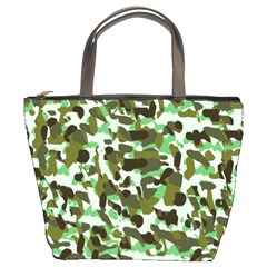 Brownish Green Camo Bucket Bag by snowwhitegirl