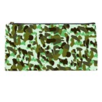 Brownish Green Camo Pencil Cases Front