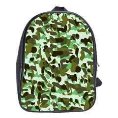 Brownish Green Camo School Bag (xl) by snowwhitegirl