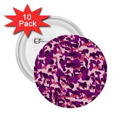 Pink Camo 2 25  Buttons (10 Pack)  by snowwhitegirl