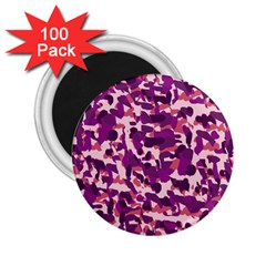 Pink Camo 2 25  Magnets (100 Pack)  by snowwhitegirl