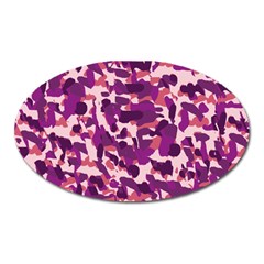 Pink Camo Oval Magnet by snowwhitegirl