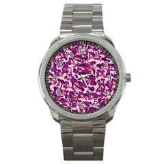 Pink Camo Sport Metal Watch by snowwhitegirl