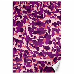 Pink Camo Canvas 20  X 30   by snowwhitegirl