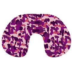 Pink Camo Travel Neck Pillows by snowwhitegirl