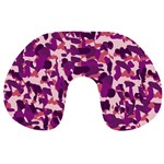 Pink Camo Travel Neck Pillows Back