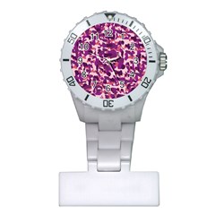 Pink Camo Plastic Nurses Watch by snowwhitegirl