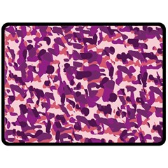 Pink Camo Double Sided Fleece Blanket (large)  by snowwhitegirl