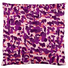 Pink Camo Standard Flano Cushion Case (two Sides) by snowwhitegirl