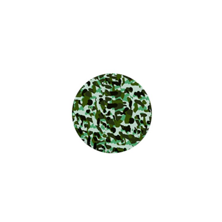 Green Camo 1  Mini Buttons