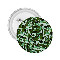 Green Camo 2.25  Buttons