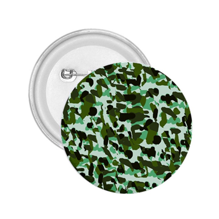 Green Camo 2.25  Buttons