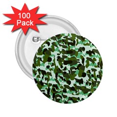 Green Camo 2.25  Buttons (100 pack) 