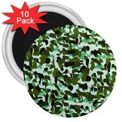 Green Camo 3  Magnets (10 pack) 