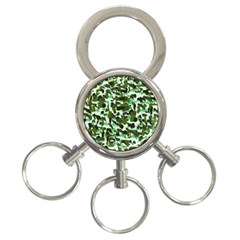 Green Camo 3-ring Key Chains by snowwhitegirl