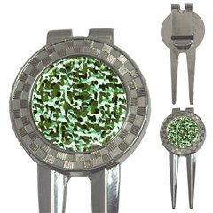 Green Camo 3-in-1 Golf Divots