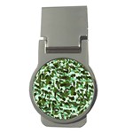 Green Camo Money Clips (Round)  Front