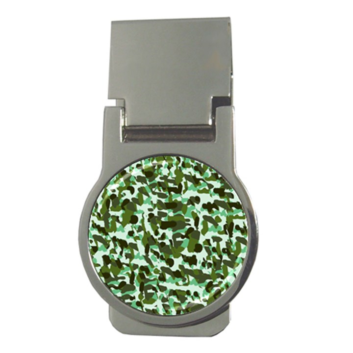 Green Camo Money Clips (Round) 