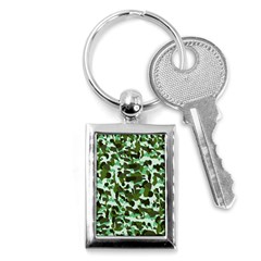 Green Camo Key Chains (Rectangle) 