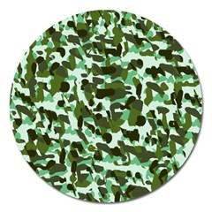 Green Camo Magnet 5  (Round)