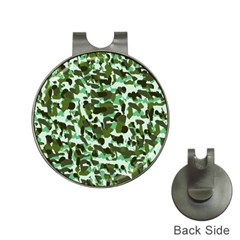 Green Camo Hat Clips with Golf Markers