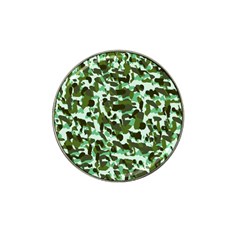 Green Camo Hat Clip Ball Marker