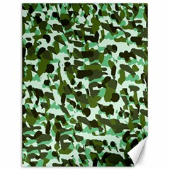 Green Camo Canvas 12  x 16  