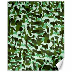 Green Camo Canvas 16  x 20  