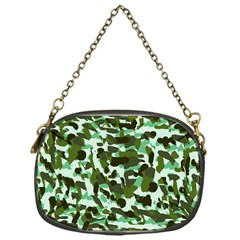 Green Camo Chain Purse (One Side)