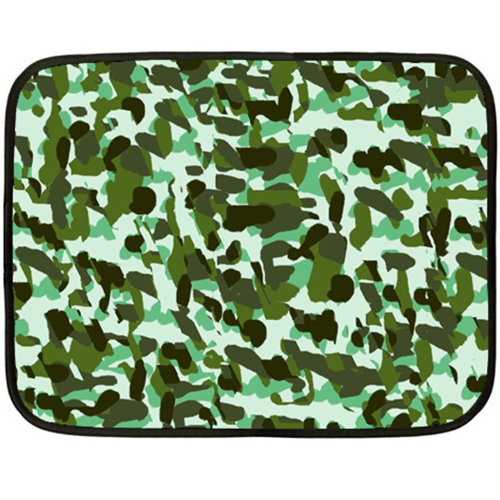 Green Camo Double Sided Fleece Blanket (Mini) 