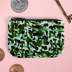 Green Camo Mini Coin Purse