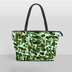 Green Camo Classic Shoulder Handbag Front