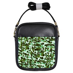 Green Camo Girls Sling Bag