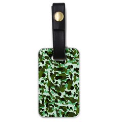 Green Camo Luggage Tags (One Side) 