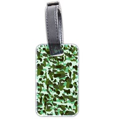 Green Camo Luggage Tags (Two Sides)