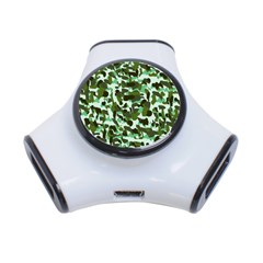 Green Camo 3-Port USB Hub